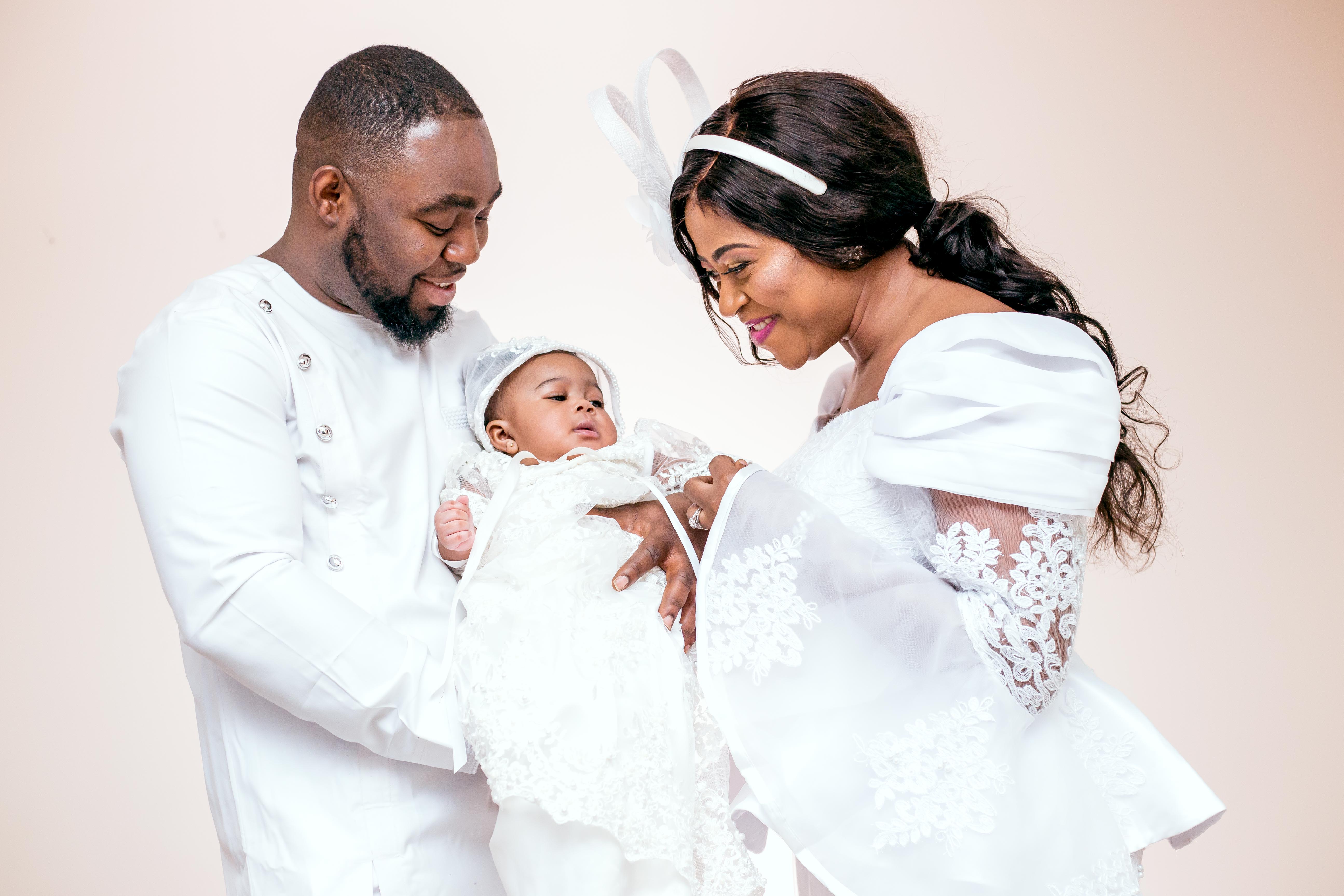 Baby shop christening photoshoot